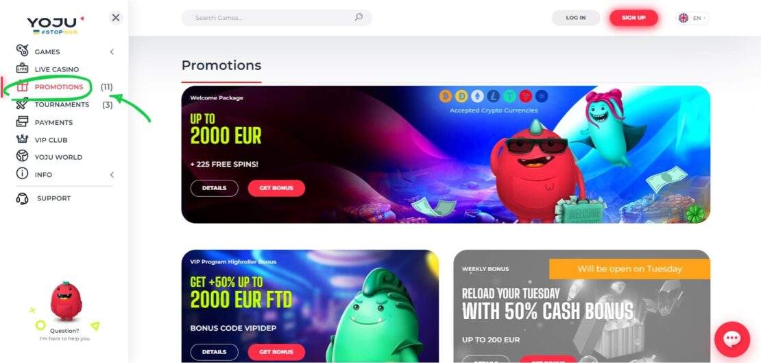 Yoju Online Casino Kampagner