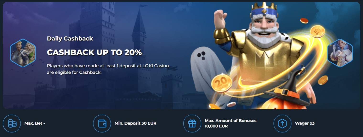 loki cashback casino bonusser