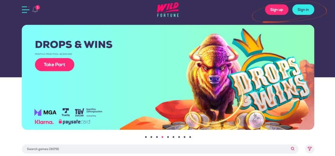 wild fortune udenlandsk casino hjemmside