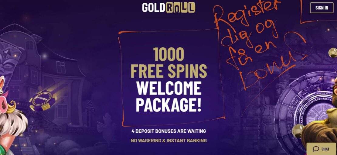 goldroll casino uden ROFUS hjemmside